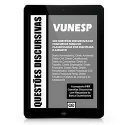 VUNESP - Questões de Provas Discursivas de Concursos Públicos - 2023