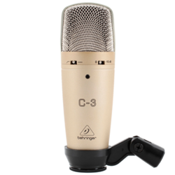 Microfone Estúdio Condensador Diafragma Duplo C-3 BEHRINGER