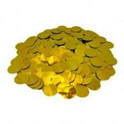 Confete Ouro - Papel Met Redondo - 10g - 1 cm