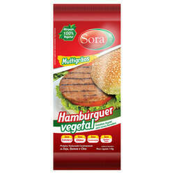Hambúrguer vegetal Multigrãos - Sabor Carne Vermelha - Sora (110g)