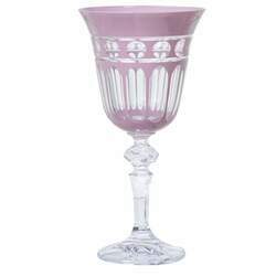 Taça De Cristal Lodz Para Licor De 60 Ml Rosa