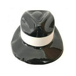 Chapéu Malandro De Plástico - Preto