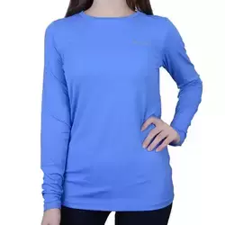 Camiseta Columbia Neblina ML Fem - Azul Claro