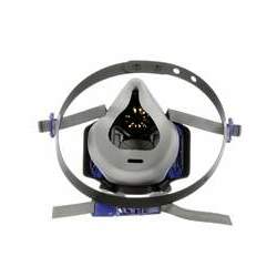 Respirador Reutilizável Semifacial 3M Secure Click HF-801SD Tamanho P Com Botão de Teste Vedação CA 44458