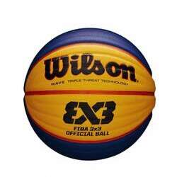 Bola de Basquete Wilson FIBA 3X3 - Azul/Amarelo