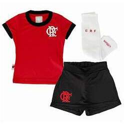 Uniforme Infantil Flamengo Artilheira Feminino Oficial
