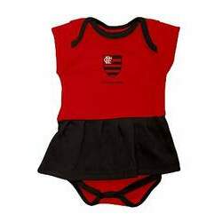 Body Vestido Flamengo Infantil - Torcida Baby