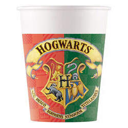 8 copos de Harry Potter - Hogwarts Houses