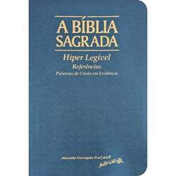 A Bíblia Sagrada ACF Hiper Legível Capa Luxo Azul