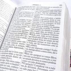 Bíblia da Mulher Vitoriosa Letra Gigante ARC Capa Luxo Rosa