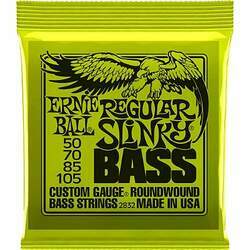Encordoamento Baixo 4 cordas Ernie Ball 2832 050-105 Regular Slinky Bass