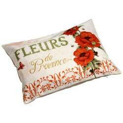 Almofada de Linho Estampa de Flores Provence