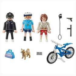 Playmobil Policial Com Bicicleta E Fugitivo 70573 Sunny