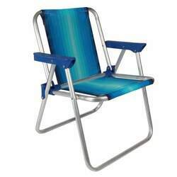 Cadeira Alta Mor Infantil, Alumínio, Azul