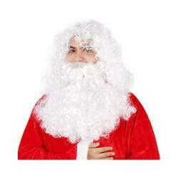 Peruca Papai Noel Com barba super Luxo