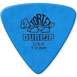Palheta Dunlop 431-100 Tortex Triangle 1 0mm Azul - unidade
