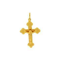 Pingente de ouro 18k cruz / crucifixo com Cristo