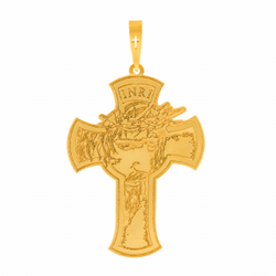 Pingente cruz masculino de ouro 18k INRI