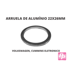 ARRUELA DE ALUMÍNIO 22X26MM - VOLKSWAGEN, CUMMINS ELETRONICO