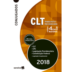 Códigos 4 em 1 Saraiva - CLT - Trabalhista e Previdenciário - Coleção Conjugados 2018