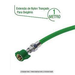 Extensão de Nylon Trançado Para Oxigênio 1 Metro