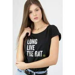 Camiseta Feminina Batman 80 Anos Long Live The Bat