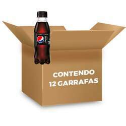 Pepsi Black Zero Açúcar 200ml contendo 12 garrafas