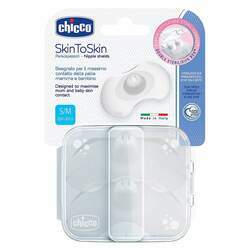 Protetor para Seios em Silicone SkinToSkin Tam P/M (2pçs) - Chicco