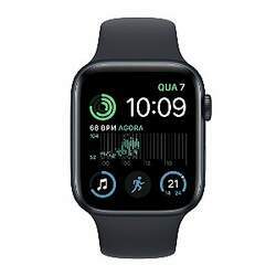 Apple Watch Series SE 2º Geração 44mm GPS A2723 Midnight Aluminum Case