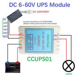 Módulo de proteção de comutação automática Dc 6v-60v de bateria (B 000)