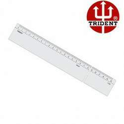 Régua de Acrílico Trident 30cm - com Escala (mm) - Ref 7130