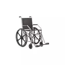 Cadeira de Rodas Estofamento em Nylon Roda Maciça JAGUARIBE