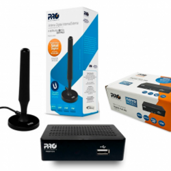 Kit conversor digital para tv antena digital interna PROELETRONIC