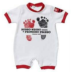 Macacão Bebê Flamengo Primeiro Passo - Torcida Baby