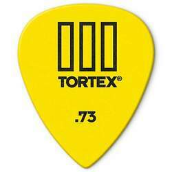 Palheta Dunlop 462-073 Tortex III 0 73mm Amarela - unidade