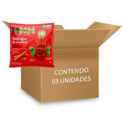 Palitinhos de Vegetais Tomate e Manjericão Papapá contendo 3 pacotes de 20g cada