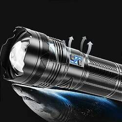 Lanterna Tática Laser Titan Maior Alcance do Mundo 5000m ORIGINAL 19 750 000 Lumens 8 Baterias Com NF