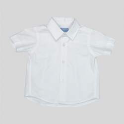 Camisa Nino Tricoline Branca - Manga Curta