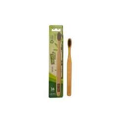 Escova Dental Bamboo 34 Tufos Cerdas Macia Suave