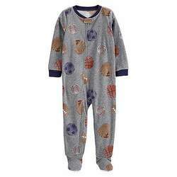 Pijama/Macacão de inverno Carter's (Plush/ Fleece) - Bolas