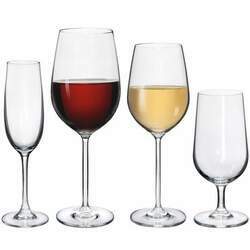 Tacas 24 pecas wine champagne and beer glasses lead free crystal