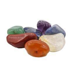 Mini Kit de 7 Pedras dos Chakras Cristais Selecionados Pedra e Cristal - PP