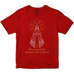 Camiseta Nossa Senhora Aparecida Mãe Imaculada Rainha do Brasil