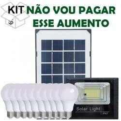 Kit Economizador de Energia - Lâmpadas Led e Refletor Solar