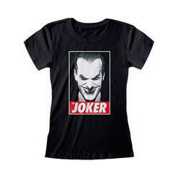 T-shirt de Joker preta para mulher - DC Comics