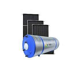 Kit Solar Boiler 400 litros nivel e 2 Coletores 200x100cm aço Inox Ribsol Energia Solar