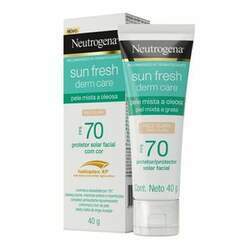 Protetor Solar Facial Neutrogena Sun Fresh Oily Skin Pele Clara FPS 70 40g