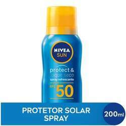 Protetor Solar Nivea Sun Protect & Toque Seco Spray Fps 50 200ml