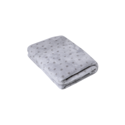 Cobertor de Microfibra Estampado de Póa Cinza 1,10 m x 90 cm - Papi