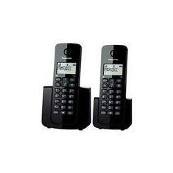 Telefone sem fio Panasonic DECT 6 0 com dois monofones KX-TGB112LBB Preto Preto